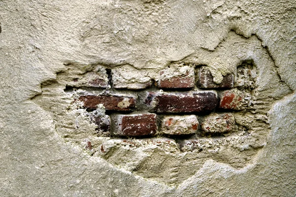 Cracked old brick wall — Stock Photo, Image