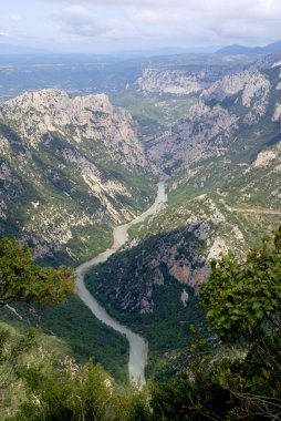 Fransa verdon Kanyonu görünümünü