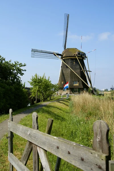 オランダ キンデルダイクのミルズ — ストック写真