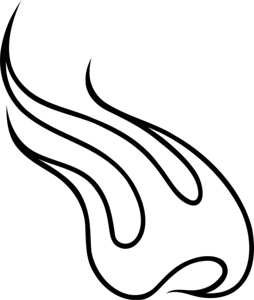 Illustration av eld effekt — Stock vektor