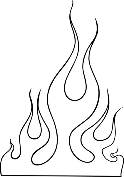 Εικονογράφηση της επίδρασης πυρκαγιάς — Διανυσματικό Αρχείο
