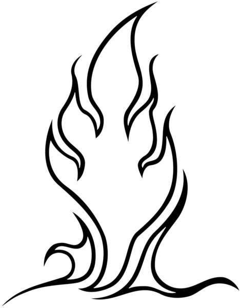 Ilustrace efekt ohně — Stockový vektor