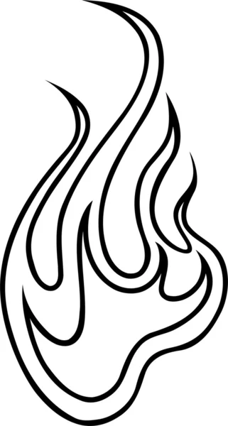 Ілюстрація вогневого ефекту — стоковий вектор