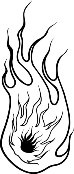 불 효과의 그림 — 스톡 벡터