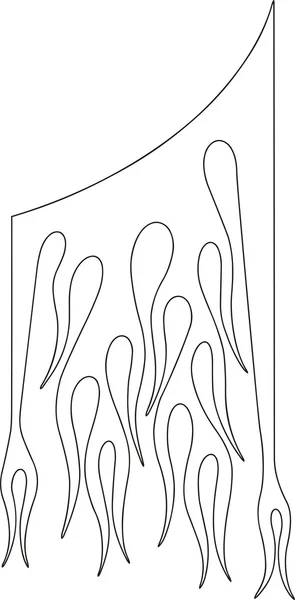 Ілюстрація вогневого ефекту Стоковий вектор