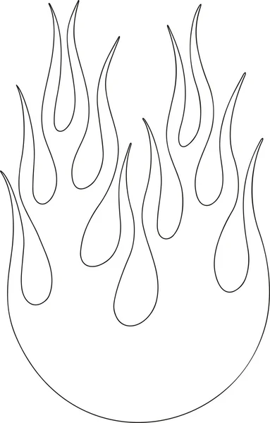 Εικονογράφηση της επίδρασης πυρκαγιάς Royalty Free Εικονογραφήσεις Αρχείου