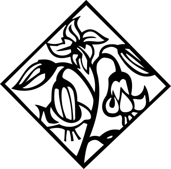 装飾的な花ベクター — ストックベクタ