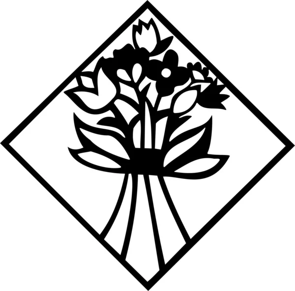 装飾的な花ベクター — ストックベクタ