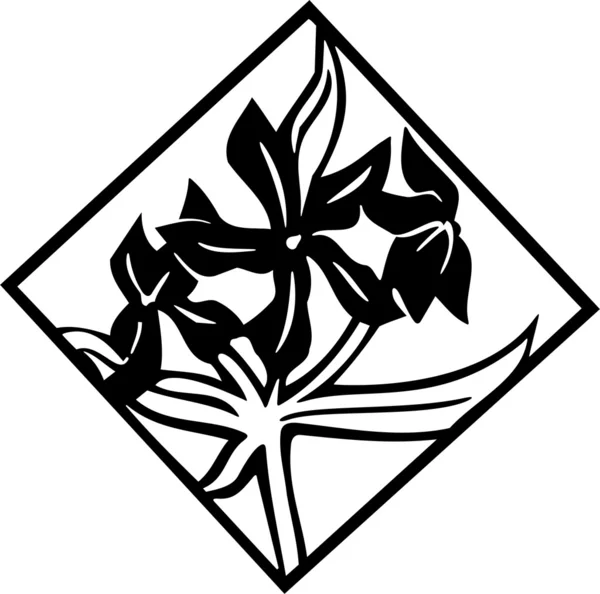 Diseño floral decorativo vectorial — Archivo Imágenes Vectoriales