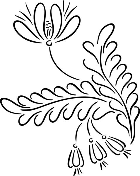 Çiçek tasarımının vektör illüstrasyonu — Stok Vektör