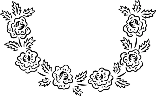 Ilustração vetorial do design de flores — Vetor de Stock