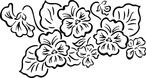 Ilustração vetorial do design de flores —  Vetores de Stock