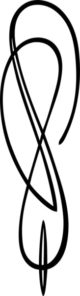 Conception calligraphique vectorielle — Image vectorielle