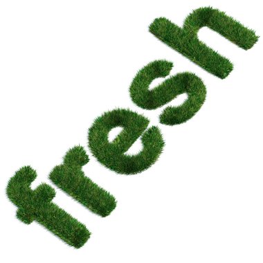 Letters from grass clipart