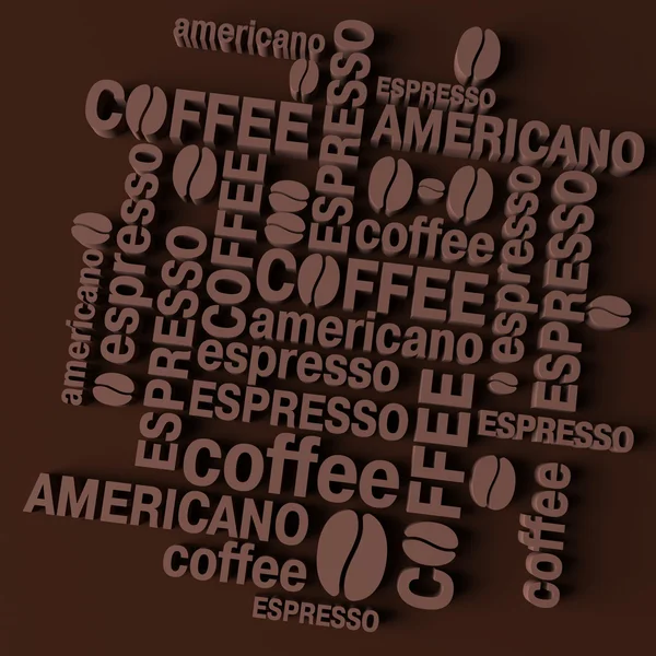 stock image 3D coffee background