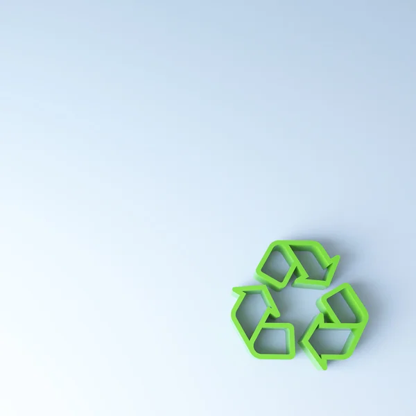 3 d のリサイクル シンボル — ストック写真