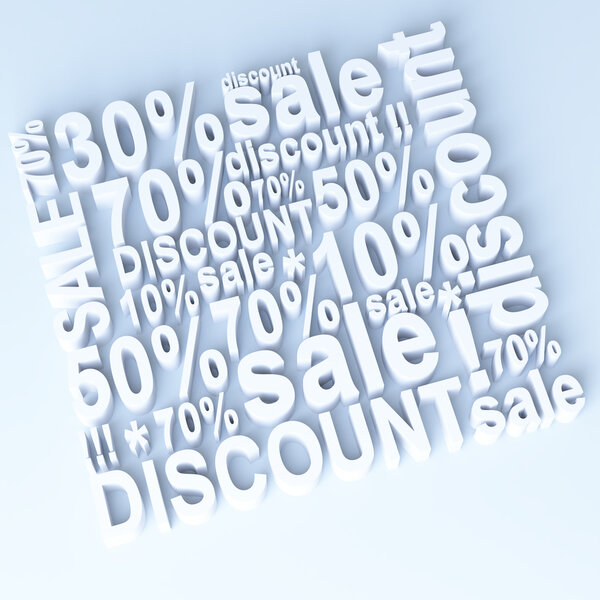 3d композиция - продажа и скидка
