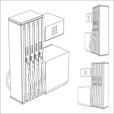 Filling station clipart