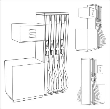 Filling station clipart