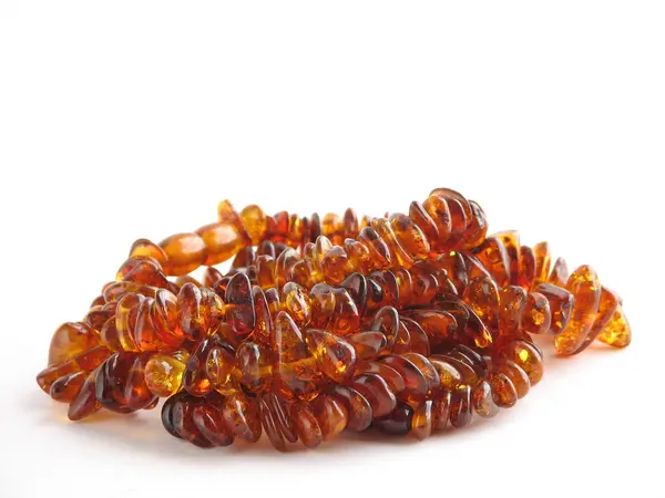 Sunstone beads — Stock Photo, Image