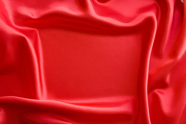 Frame on red satin — Stock Photo, Image