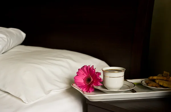 Desayuno en la cama — Foto de Stock