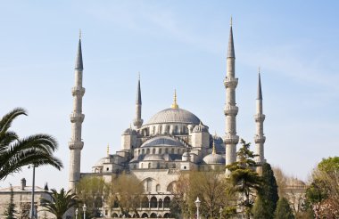 Famous blue mosque in Istanbul clipart