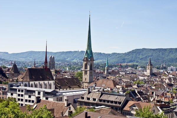 Zürich vanaf de top — Stockfoto