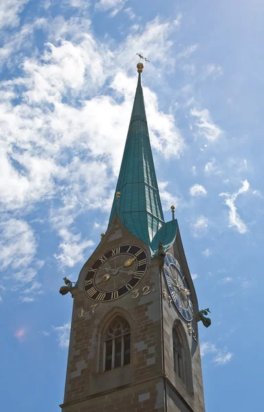 Torre do relógio Fraumuenster — Fotografia de Stock