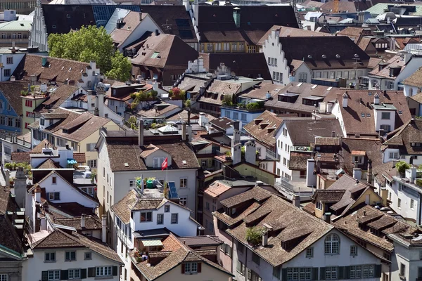Střechy z Curychu — Stock fotografie