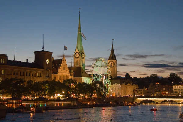 Night in Zurich — Stock Photo, Image