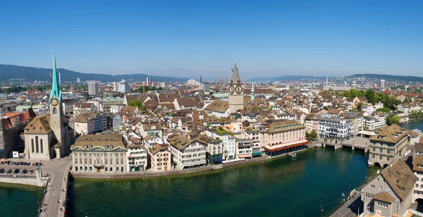 Luchtfoto van Zürich — Stockfoto