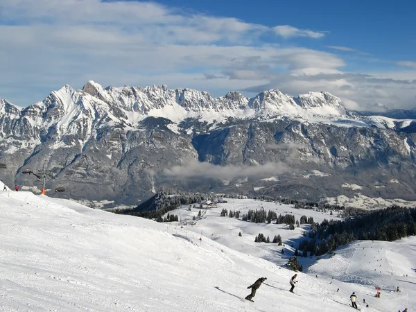 Σκι στις Άλπεις — Φωτογραφία Αρχείου
