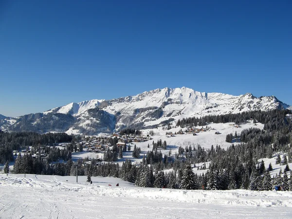 Skigebiet bei Amden — Stockfoto