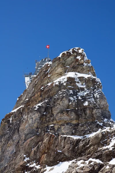 Jungfrau - top van de Europa — Stockfoto