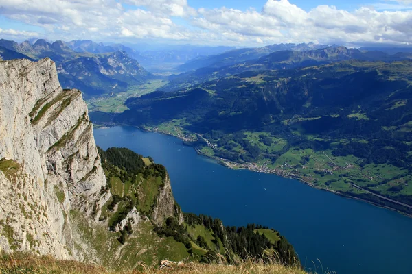Wallensee view from the top — Stock Photo, Image