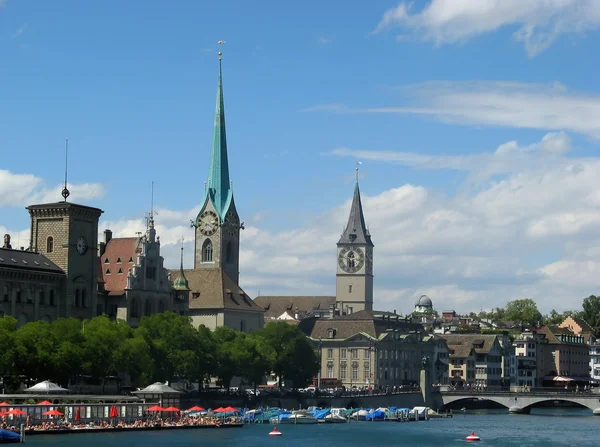 Zurich cityscape in summer — Stock Photo, Image