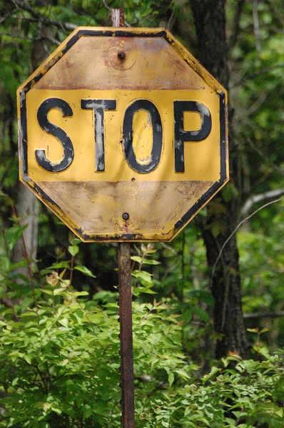 Antique Stop Sign — Stock Photo, Image