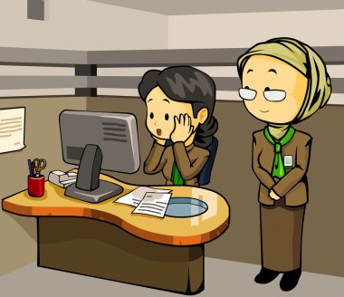 Assisting Partner work. clipart