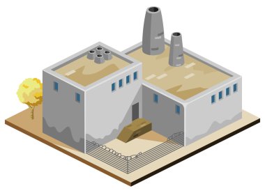 Factory Isometric clipart