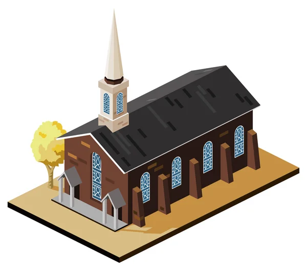 오래 된 교회 — 스톡 벡터