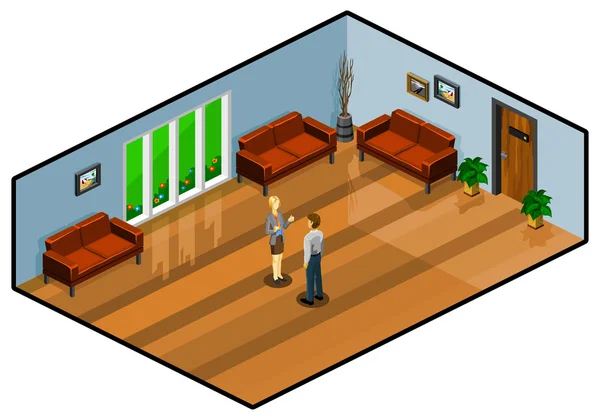 Salle de réception — Image vectorielle