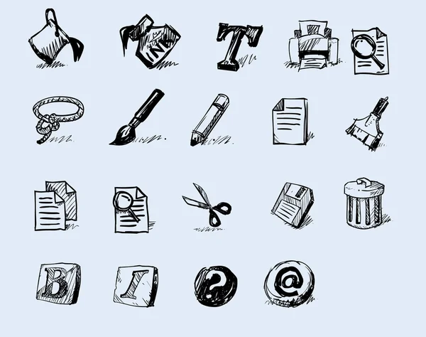 Werkzeugkasten-Symbolserie. — Stockvektor