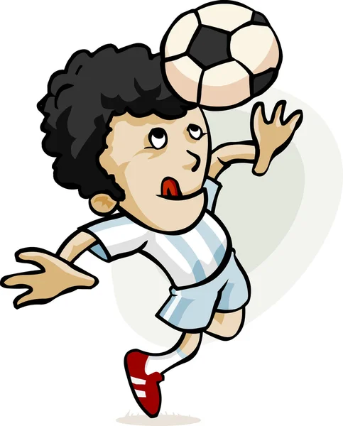 Joueur de football dessin animé — Image vectorielle