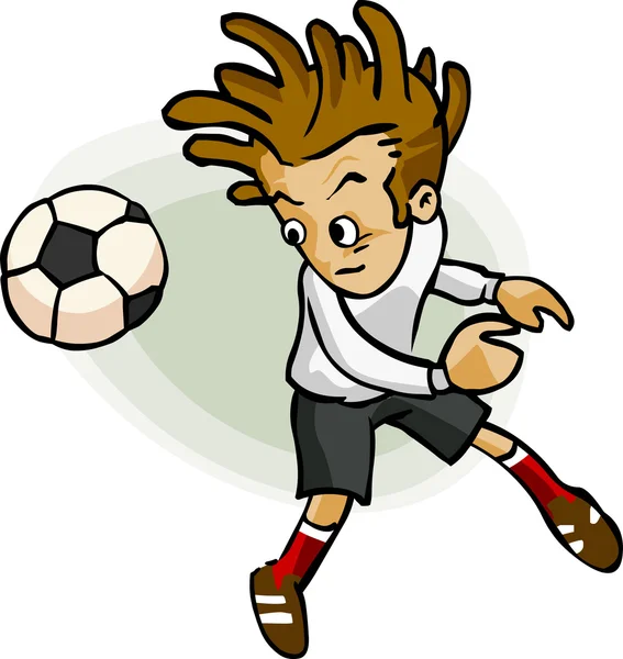 Fotbalový hráč kreslený — Stockový vektor