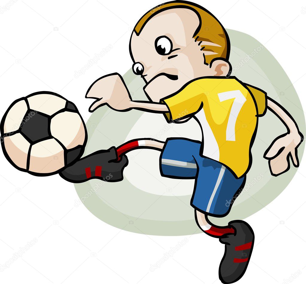 Soccer Player Cartoon.