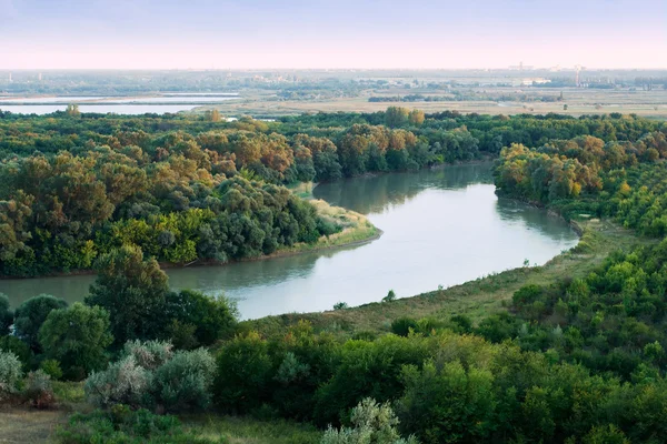 Morning on Kuban river — Stock Photo, Image