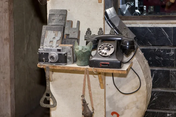 老旧电话 — 图库照片