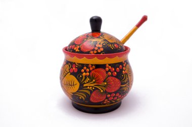 Sugar Bowl'dan, ahşap. izole.