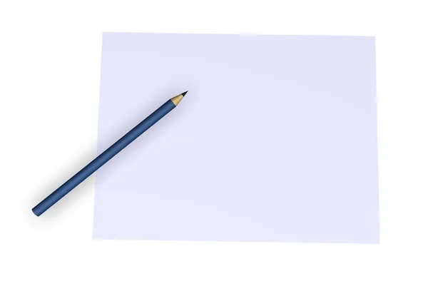 Kalem ve Kağıt — Stok fotoğraf